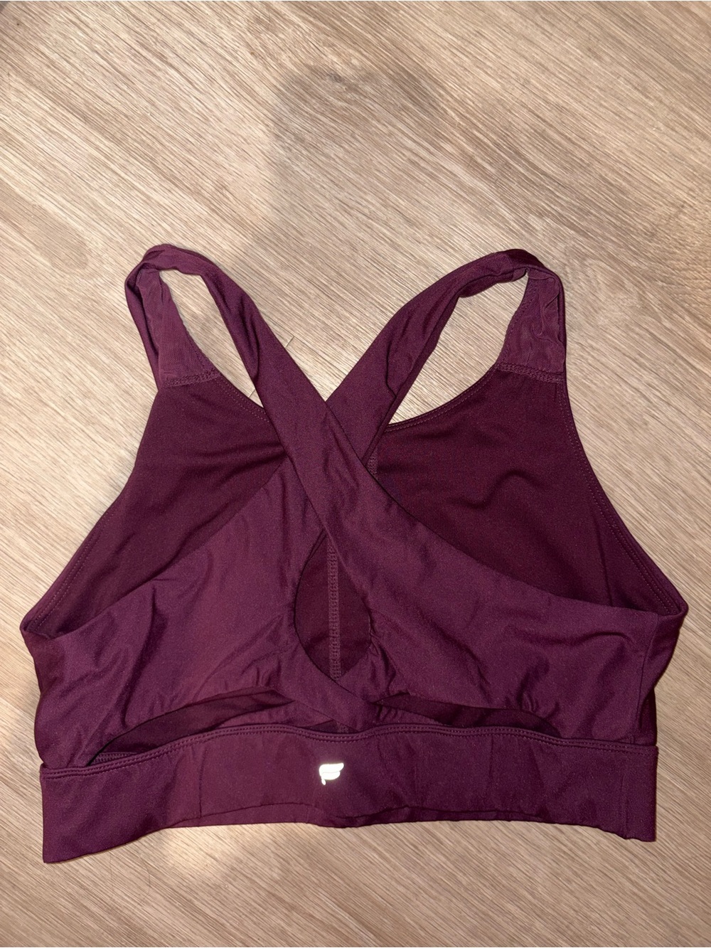 Fabletics Plum Crossback Sports Bra